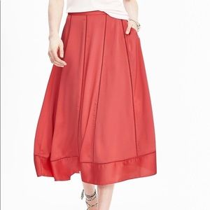 Banana Republic Midi Sweep Skirt NWT